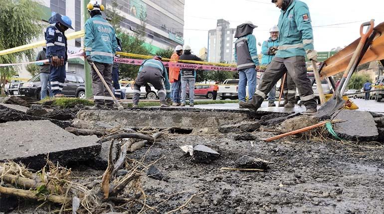 Lluvia causa estragos en la zona Sur de La Paz