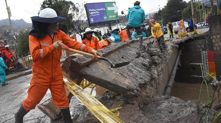 Lluvia torrencial en La Paz asusta y genera zozobra