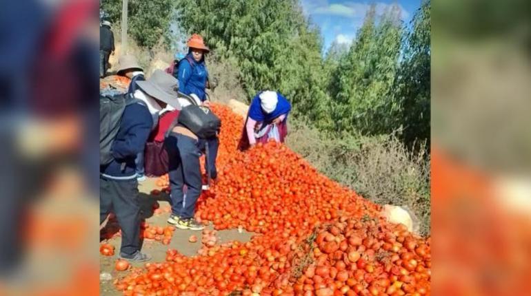 Bloqueos afectan a mil productores de verduras y frutas de Omereque