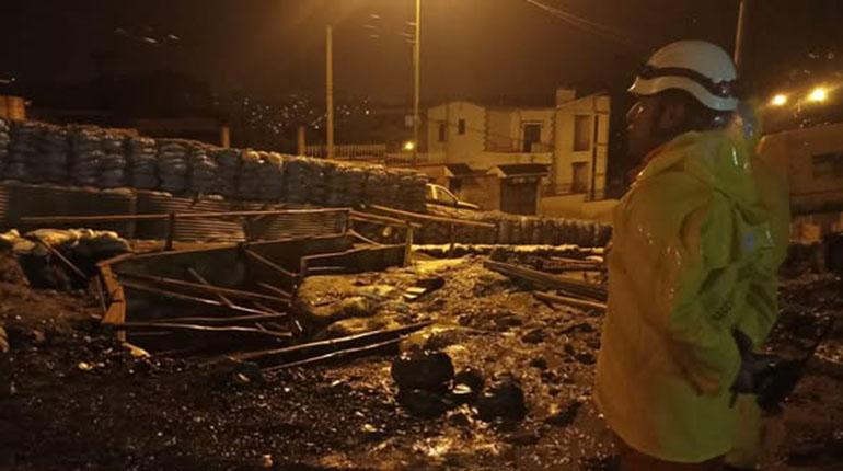 Lluvias: reportan al menos 20 emergencias en el sur de La Paz, el río Huayñajhuira se desbordó