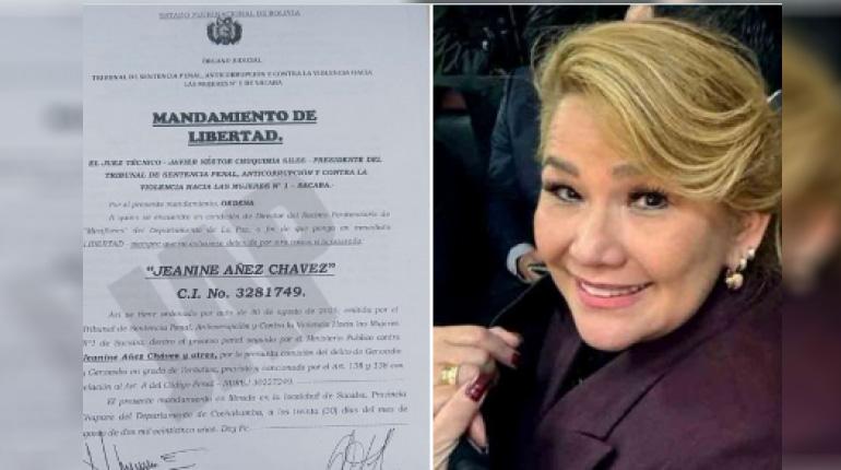 La justicia ordena la libertad de Jeanine Añez en el “caso Sacaba”