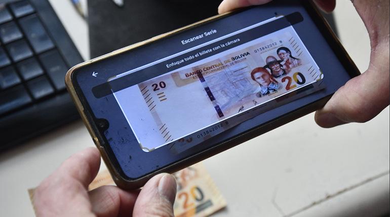 El BCB lanza la aplicación “Billetes de Bolivia” para comprobar la legalidad de los de la serie B